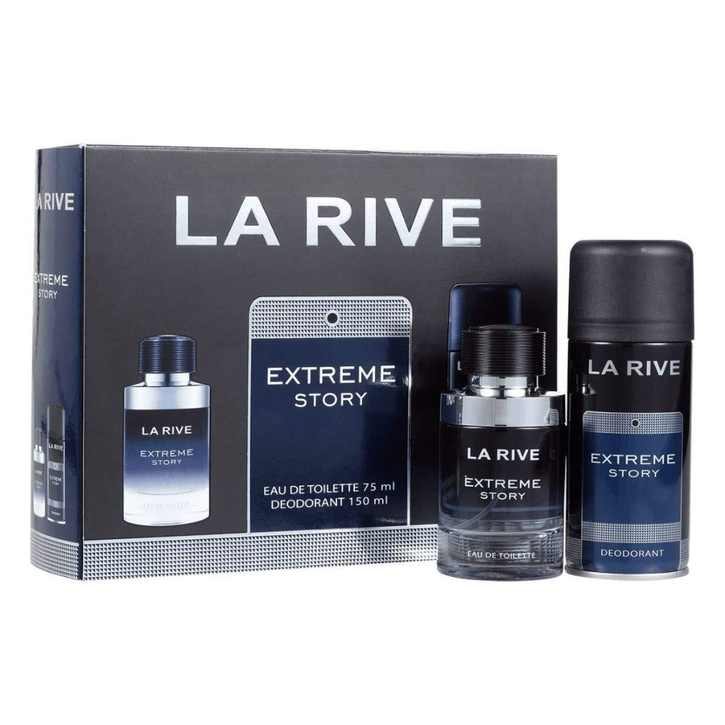 La Rive Extreme Story (EDT 75ml+ Deodorant 150ml) عجيب