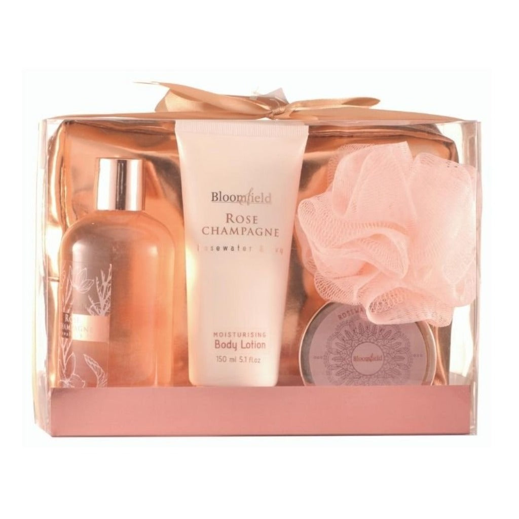 مجموعة استحمام برائحة زهرة الشمبانيا من Bloomfield ( 5 قطع)