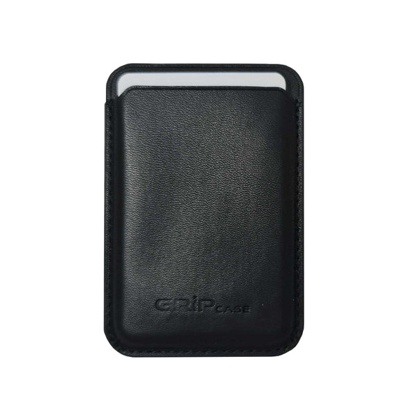 محفظة بطاقات مغناطيسية للهاتف المحمول Grip Case باللون الأسود لأجهزة آيفون 12