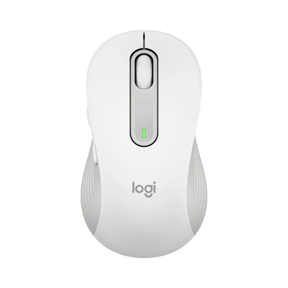 ماوس Logitech M650 full size  بلوتوث باللون الأبيض