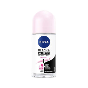 مزيل لرائحة العرق NIVEA Black & White Invisible (50 مل)