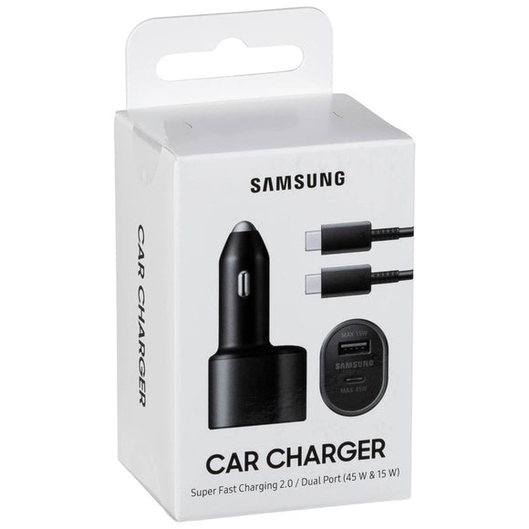 شاحن سيارة Samsung USB + Type C cable  (45W)