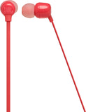 سماعات بلوتوث  JBL T115/125 BT باللون الأحمر