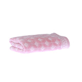 منشفة قطنية باللون الوردي (90 ×150 سم)