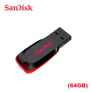 USB 2.0 SanDisk Cruzer Blade ذاكرة فلاش (64GB)