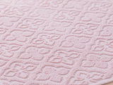 منشفة قدمين قطنية باللون الوردي 50×70  سم