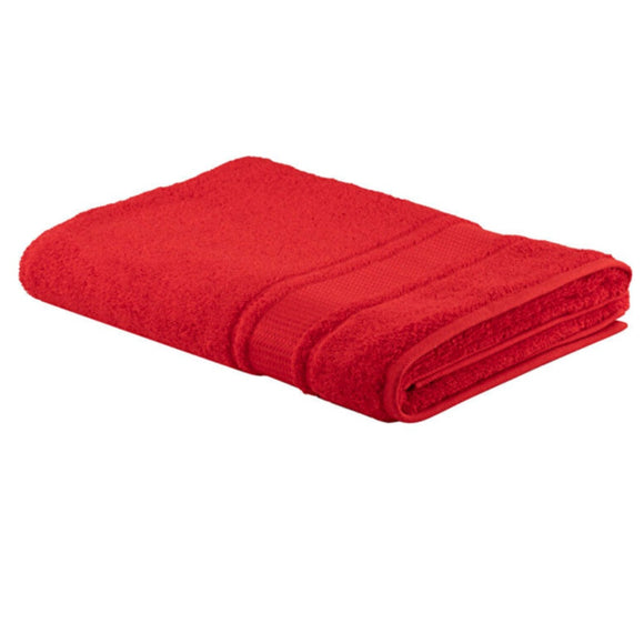 منشفة قطنية باللون الأحمر (90 ×150 سم)