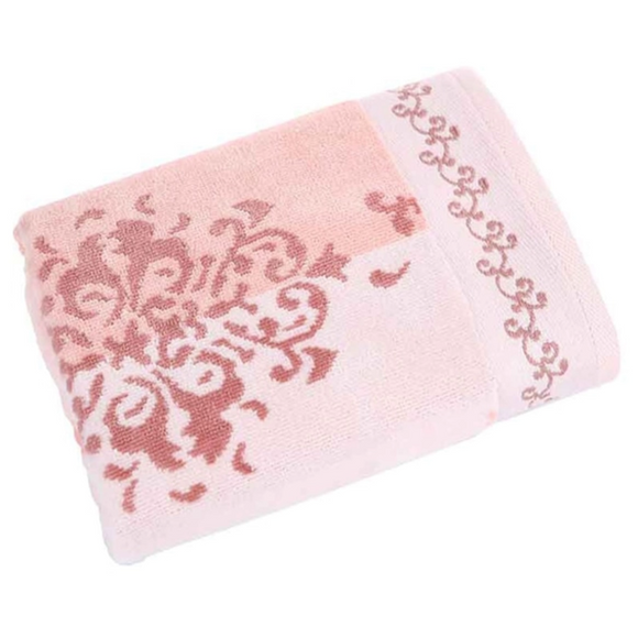 منشفة قطنية باللون الوردي (90 ×50 سم)