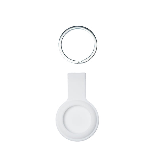ميدالية مفاتيح Airtag من Target  باللون الأبيض