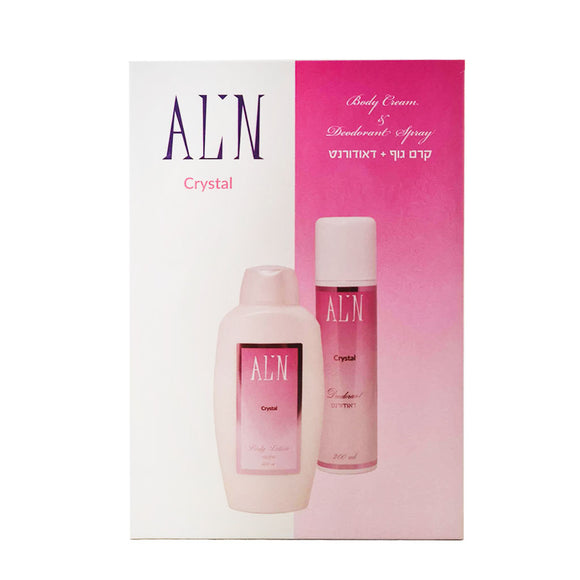 مجموعة Alin Crystal (لوشن للجسم+سبراي مزيل للعرق)
