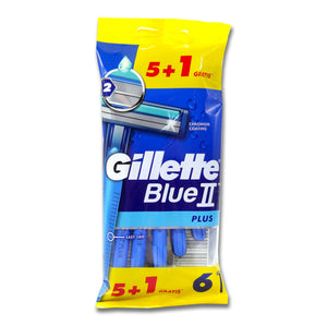 شفرة حلاقة  Gillette Blue 2 Plus للرجال (6 قطع )