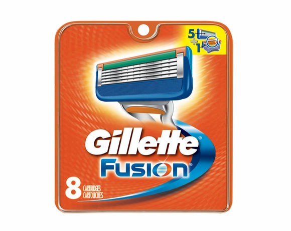 شفرات استبدال رجالية Gillette Fusion للرجال ( 8 قطع)