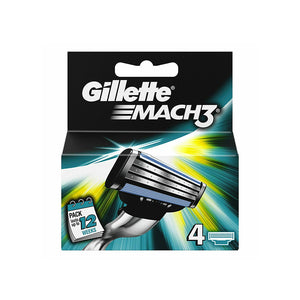 شفرات استبدال رجالية Gillette Mach3 ( 4 قطع)