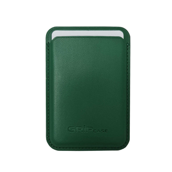 محفظة بطاقات مغناطيسية للهاتف المحمول Grip Case  باللون الأخضر لأجهزة آيفون 12