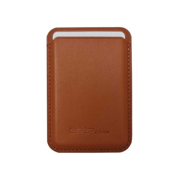 محفظة بطاقات مغناطيسية للهاتف المحمول Grip Case باللون العسلي لأجهزة آيفون 12