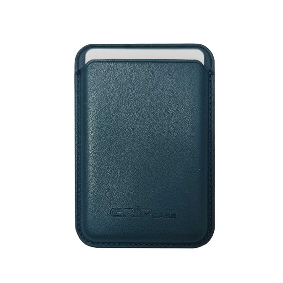 محفظة بطاقات مغناطيسية للهاتف المحمول Grip Case باللون الأزرق المخضر لأجهزة آيفون 12 ,13,14,15