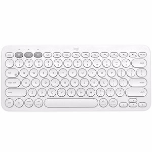 لوحة مفاتيح بلوتوث Logitech K380 باللون الأبيض