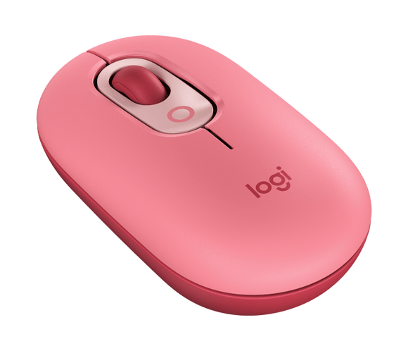 ماوس Logitech POP لا سلكي باللون الوردي