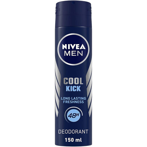سبراي مزيل لرائحة العرق NIVEA Cool Kick للرجال  (150 مل)