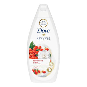 غسول استحمام Nourishing Secrets من Dove بخلاصة توت الغوجي ( 500 مل)