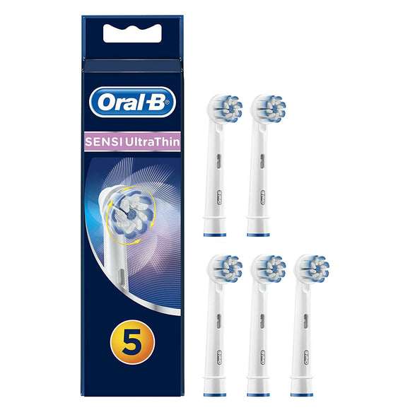 رؤوس استبدال لفرشاة الأسنان الكهربائية  Oral-B Sensi Ultra Thin (5 رؤوس)