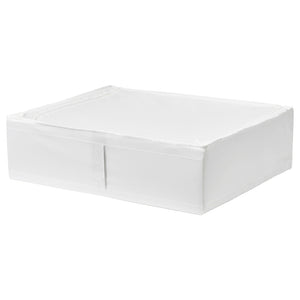 صندوق تخزين SKUBB باللون الأبيض (69x55x19 سم)