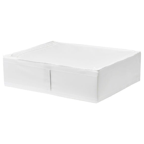 صندوق تخزين SKUBB باللون الأبيض (69x55x19 سم)