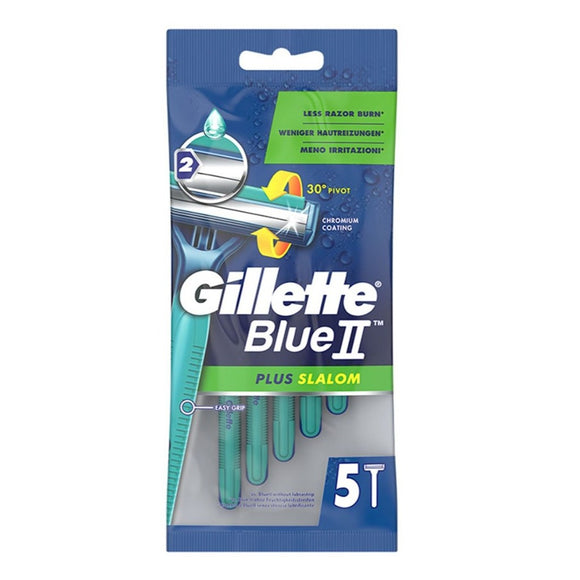 شفرة حلاقة  Gillette Blue 2 Plus للرجال (5 قطع )