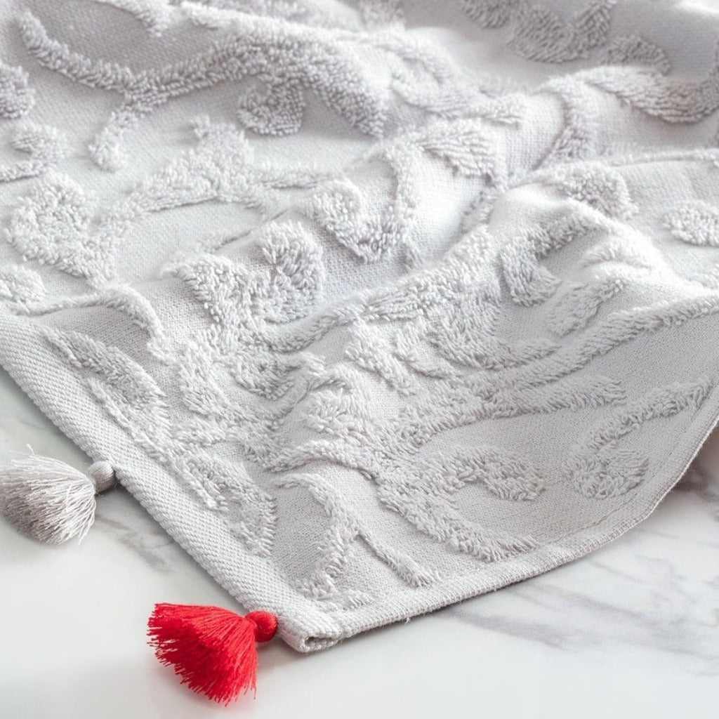 منشفة للوجه قطنية باللون السكني  50×70 سم