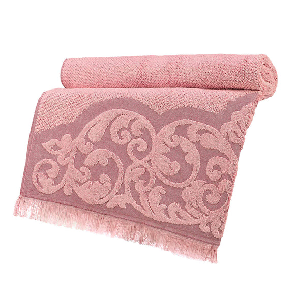 منشفة قطنية باللون الوردي (90 ×150 سم)